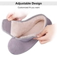 thumbnail image 3 of Pantuflas para diabéticos de espuma viscoelástica peluda para mujer, cómodas y acogedoras, para artritis, edema Xemadio LS12, 3 of 7