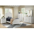 thumbnail image 2 of Elements Conaughey  Twin Panel 3PC Bedroom Set in White, 2 of 18