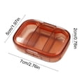 thumbnail image 3 of BAOPAI MoistureProof Mini Weekly Pill Organizer Box with 3 Removable Individual Containers for Portable Travel and Home Medication Management, 3 of 6