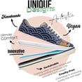 thumbnail image 5 of Dogo Vegan Leather Sneakers for Women - Handmade and Unique Fashion Sneakers for Women, Not My Problem Design, Size 9, 5 of 5