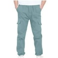 thumbnail image 2 of 4-13Years Boys And Childrens Sports Cargo Pants Stretch Elastic Waist School Kids Twill Joggers, 2 of 10