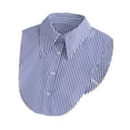 thumbnail image 1 of Corbata falsa , práctica, cómoda, fácil de usar, versátil, tipo camisa corta Rayas azules, 1 of 8