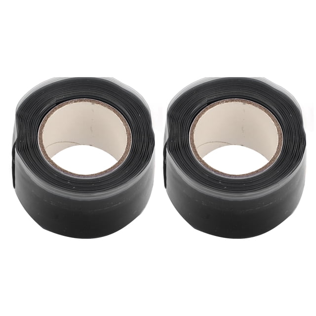 Dos piezas de cinta de silicona, cinta autoadhesiva, cinta flexible, cinta de sellado portátil de doble cara, cinta de fibra de carbono, remo de barco Dragón Negro