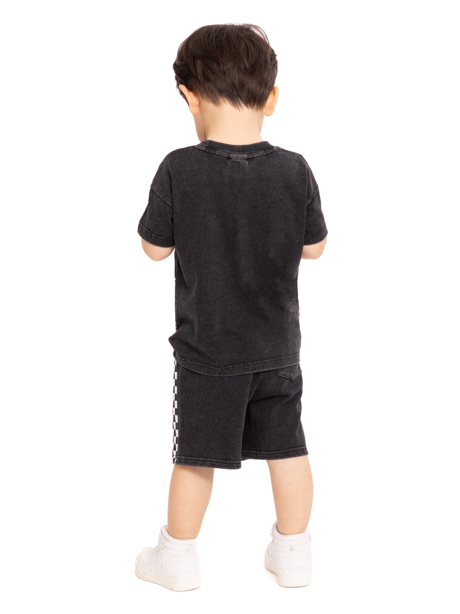 Hot Wheels Baby and Toddler Boy Short Sleeve Graphic Tee and Matching Shorts Set, 2-Piece, Sizes 0/3M-5T