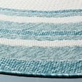 thumbnail image 3 of SAFAVIEH Courtyard Ercan Bordered Indoor/Outdoor Area Rug, Ivory/Aqua, 6'7" x 6'7" Round, 3 of 7