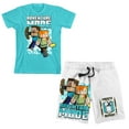 thumbnail image 2 of Minecraft Adventure Mode Boy's Short Sleeve Shirt & Lounge Shorts Combo Set-XXL, 2 of 7