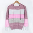 thumbnail image 6 of Womens Casual Long Sleeve Crew Neck Pullover Striped Color Block Loose Knitted Patchwork Sweater Jumper Tops, 6 of 6