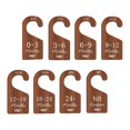 thumbnail image 1 of Separadores de armario para bebé, organizador de ropa, etiqueta de madera, Adorable desde nuevo hasta 24 meses, 8 piezas, para recién nacidos y niños, 1 of 7