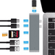 thumbnail image 4 of Adaptador Usb C Hub Thunderbolt 3 Hdmi Para Macbook Pro/air Gris, 4 of 5