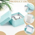 thumbnail image 4 of Caja de regalo rectangular de cartón kraft para guardar relojes, 6 unidades, 8,1 x 7,6 x 5 cm, con cojín de tela no tejida., 4 of 6