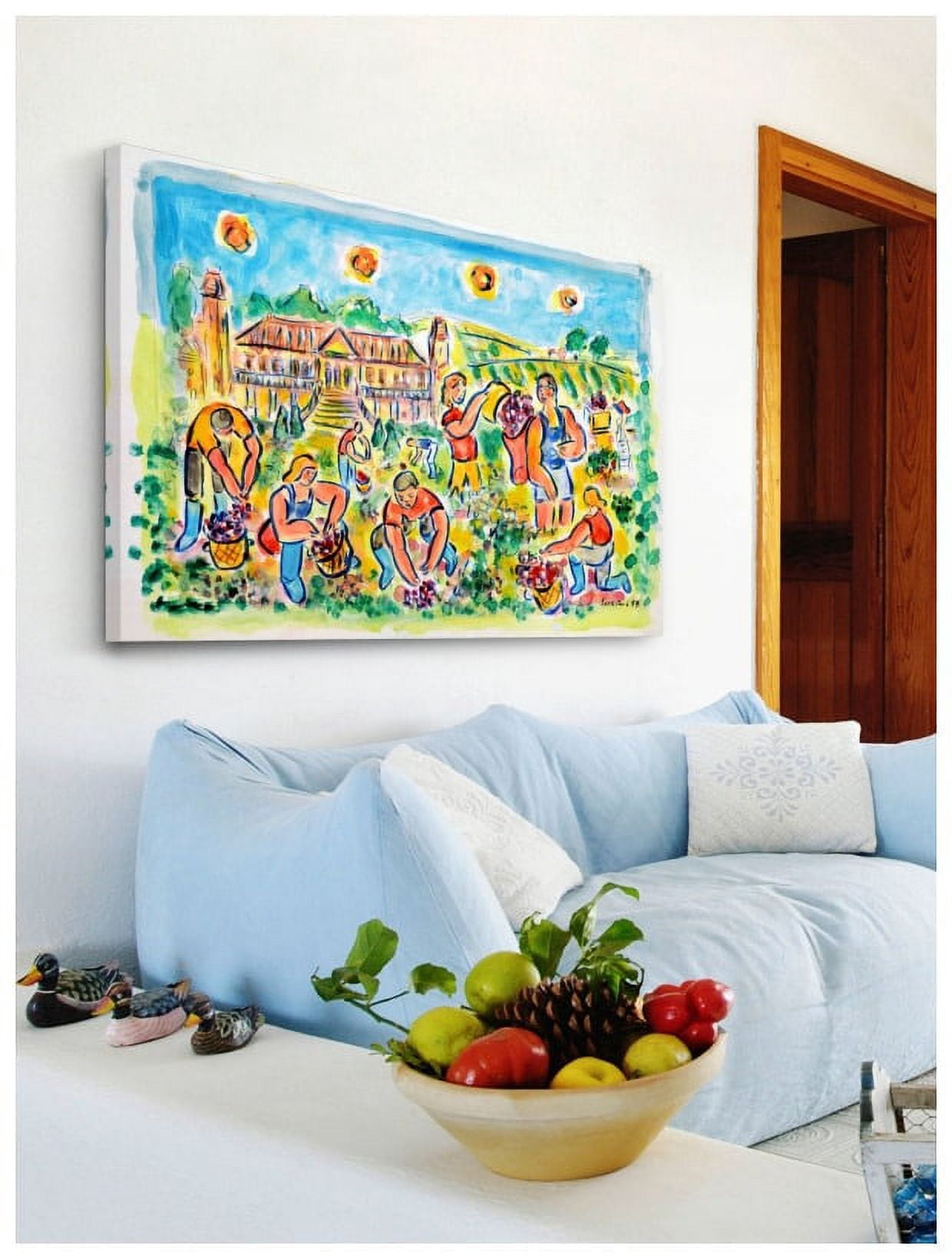 Marmont Hill "Autumn Harvest at Chateau Magnol" by Wayne Ensrud Painting Print on Canvas