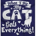 thumbnail image 2 of When I Die the Cat Gets Everything Zip Hoodie Sweatshirt Women Brisco Brands L, 2 of 6