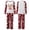red, variant on Matching Christmas Pajamas for Family Graphic Xmas Tree Casual Letter Printed Crew Neck Long Sleeve Shirts Comfy Plaid PJ Sleepwear Outfits Men Red M