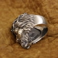 thumbnail image 6 of 925 Sterling Silver Jesus Christ Ring Biker Punk Jewelry TA400 Middle Model US Size 13, 6 of 17