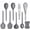 Gray, variant on Kitchen Utensils Set,9 PCS Cooking Utensils Set Spatula Set,Tongs,Spoon,Whisk,Brush,Dishwasher Safe Kitchen Gadgets for Non-Stick Cookware, Essential,Kitchen Appliances Tool(Gray)