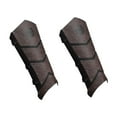 thumbnail image 3 of Cubrebotas piratas, cubrezapatos reutilizables estilo steampunk, novedosos cubrepiernas medievales. Marron oscuro, 3 of 9