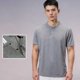 thumbnail image 5 of Tops para hombre, blusas y camisas de manga corta con cuello redondo para hombre, camiseta informal de entrenamiento al aire libre de color liso para hombre, camisa de manga corta con botones a presió, 5 of 9