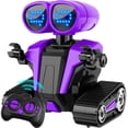 thumbnail image 1 of Robot de juguete MindPal Emo con mando a distancia recargable, color morado, 1 of 7