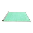 thumbnail image 2 of Ahgly Company Machine Washable Indoor Square Abstract Turquoise Blue Modern Area Rugs, 8' Square, 2 of 4