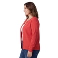 thumbnail image 4 of Turtle Bay New York Women’s Button-Up Cotton Cardigan, Crewneck with Front Pockets, 4 of 5