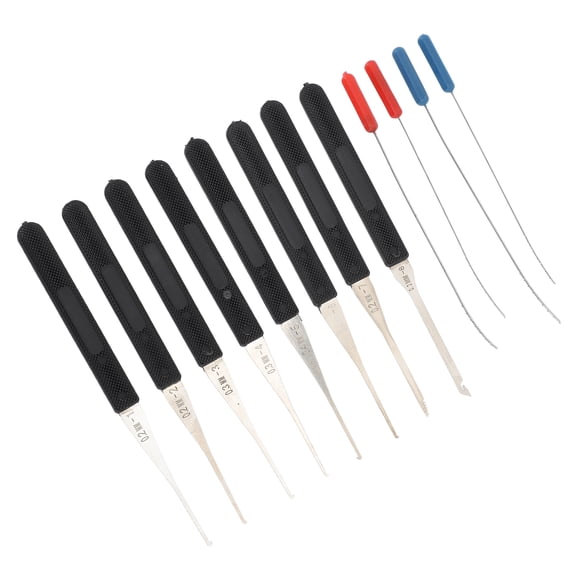 K Extractors Pick, Match High Accuracy Broken Key Extractor Tool 0.2-0.4mm Spring Steel ABS for Maintenance