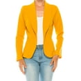 thumbnail image 5 of MOA COLLECTION Women's Casual Solid Office Work Wear Long Sleeve Fitted Open Front Blazer Jacket, 5 of 7