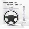 thumbnail image 5 of Disketp Flamingo and Pineapple Elastic Microfiber Steering Wheel Cover for Truck,SUV,Cars,Universal 15 inch,Anti-Slip, 5 of 8