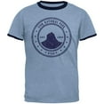 thumbnail image 1 of Zion National Park Vintage Heather Blue-Navy Men's Ringer T-Shirt, 1 of 1