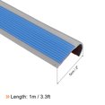 thumbnail image 2 of Unique Bargains Stair Nosing, Vinyl Stair Edge Protector, Easy to Install, 3.3Ft, Blue & Grey, 2 of 5