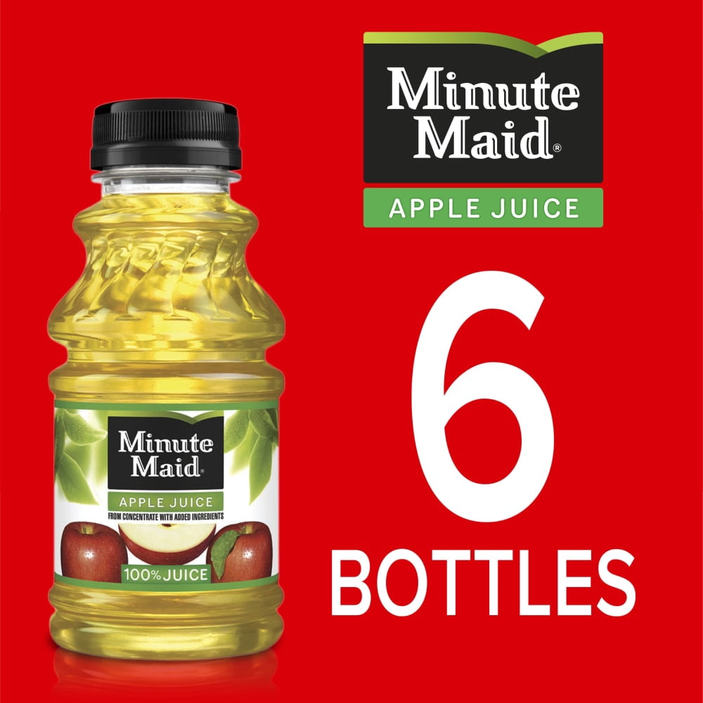 Minute Maid Apple Juice With Vitamin C Fruit Juice Drink 6 ct / 10 fl oz - 2 Box