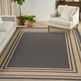 thumbnail image 6 of Nourison Horizon Indoor/Outdoor 9' x 12' Charcoal Modern Rug, 6 of 10