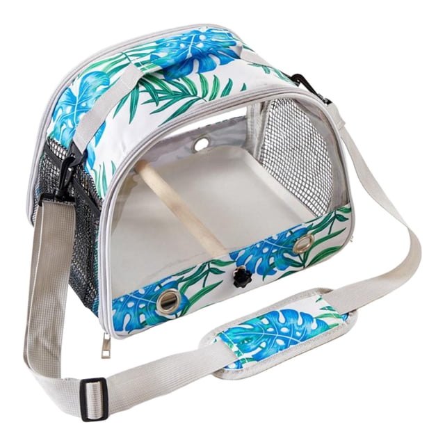 Transportín de para pájaros con percha de pie, transpirable, para cacatúas, agapornis y loros, canarios y pájaros, bolsa de para cacatúas.