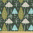 thumbnail image 2 of Ambesonne Woodland Fabric by the Yard Upholstery, Repetitive Trees Pattern, 3 Yards, Dark Grey and Blush, 2 of 5