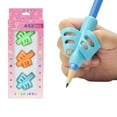 thumbnail image 1 of 3pcs Two-Finger Silicone Pencil Grips Pen Holder Ergonomic Writing Aid Posture Correction Tool for Kids Preschoolers, 1 of 8
