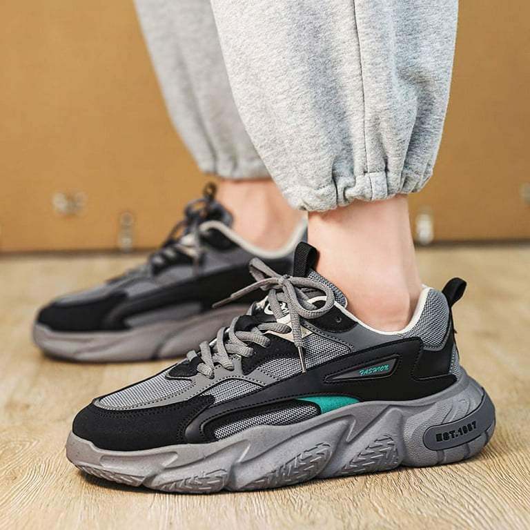 Thick Sole Versatile Clunky Sneaker For Men 2023 New Trend Thick Sole Versatile Clunky Sneaker For Men 2023 New Trend