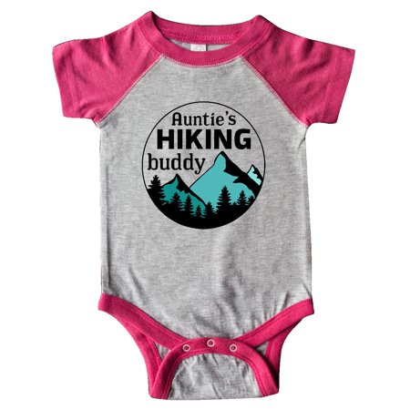 

Inktastic Auntie s Hiking Buddy with Mountains and Trees Gift Baby Boy or Baby Girl Bodysuit