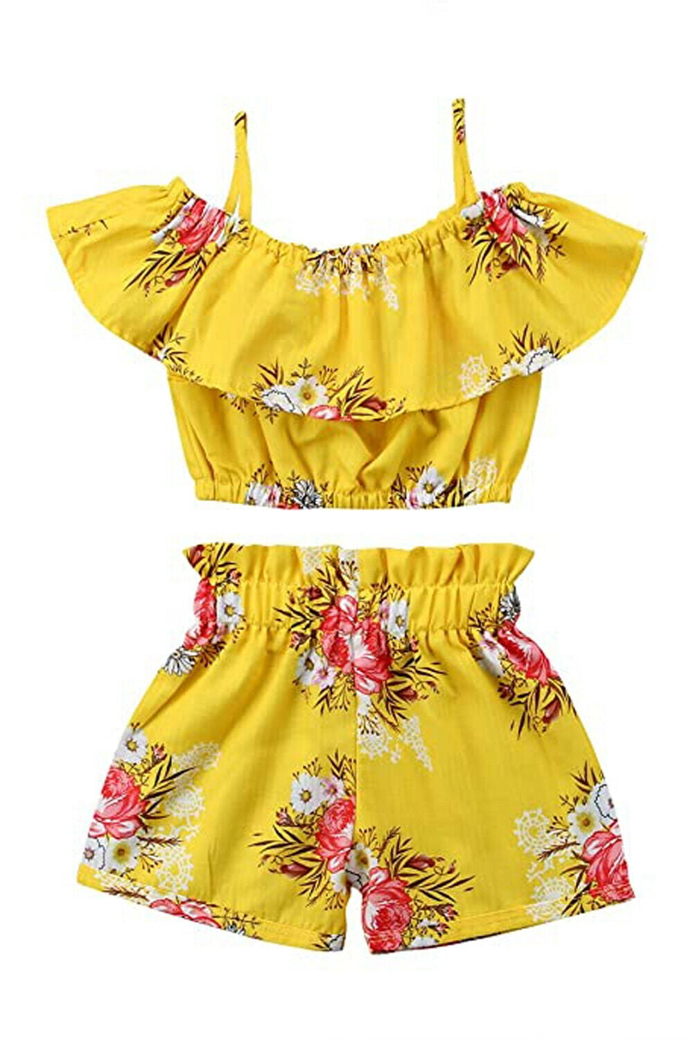 0-4Years,Zimuuy Newborn Infant Baby Girls Summer Off Shoulder Print Tops Shirt+Denim Shorts Pants Outfits Sets