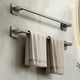 thumbnail image 2 of Soporte de toalla autoadhesivo, organizador de toallas de baño, estantes de baño, barra de toalla de mano, espacio de aluminio sin perforación, nuevo, 2 of 4
