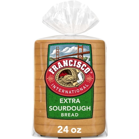 Francisco Extra Sourdough Bread, 24 oz, Plain Pre-sliced Sourdough Bread, Bag