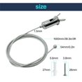 thumbnail image 2 of Kit de cables colgantes cezelux de acero, 12 piezas, 1 m, ajustable, 2 of 6
