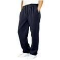 thumbnail image 2 of UngA Sweatpants for Boys Casual Baggy Wide Leg Teens Boy Joggers Athletic Workout Boys Athletic Sweatpants (Navy,7-8 Years), 2 of 5