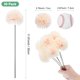 thumbnail image 3 of Uxcell Flores de Bola de Crisantemo Artificial, Ramos de Seda de Hortensia Falsos para el Hogar/Boda Champagne 30 Pack, 3 of 7