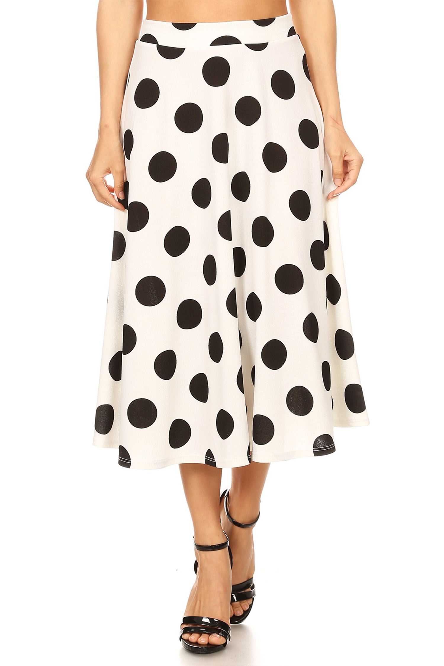 Women's Polka Dot Pattern Skirt - Walmart.com