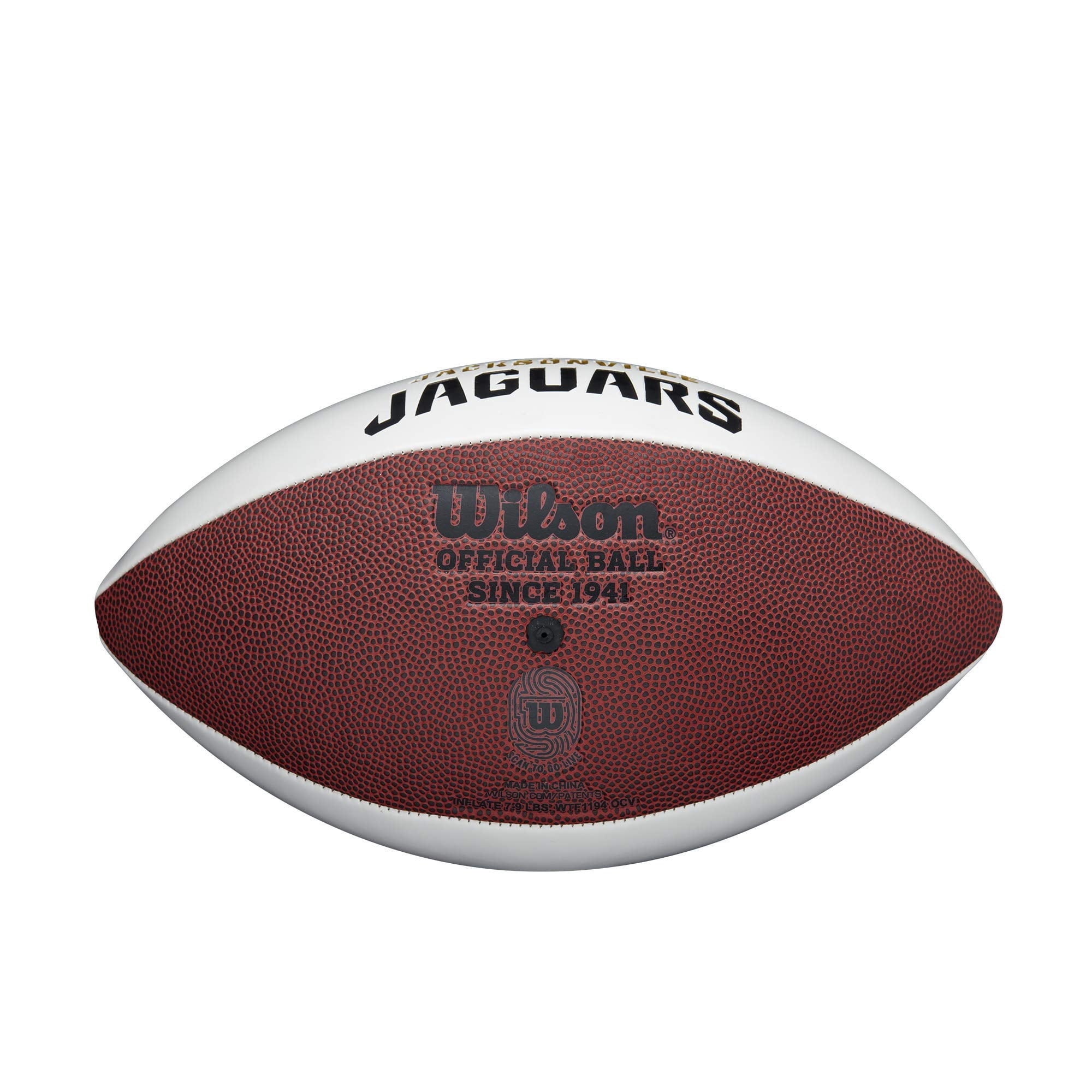 WILSON NFL Live Signature Autograph Football - Official Size, Jacksonville Jaguars