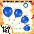 thumbnail image 5 of EcoNesxp 10 5 blue latex different sizes 18 12 dark blue balloon arch set, 5 of 5
