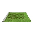 thumbnail image 2 of Ahgly Company Machine Washable Indoor Square Oriental Green Industrial Area Rugs, 8' Square, 2 of 4