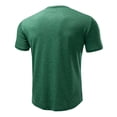 thumbnail image 6 of LMOIPLI Mens Slim Fit Henley T Shirt with Button Placket Soft Breathable Cotton Blend Short Sleeve Tee for Casual Daily Wear Green XXL, 6 of 9