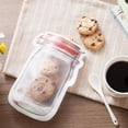thumbnail image 4 of simhoa 3pcs Candy Storage Bag Plastic Baggy Grip Self Seal Bag Red 3pcs, 4 of 8