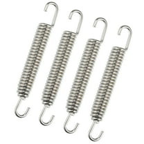 Unique Bargains 4 Pcs Motorcycles Exhaust Pipe Spring 80mm 3.15" Stainless Steel Exhaust Pipe Spring Hook Silver Tone