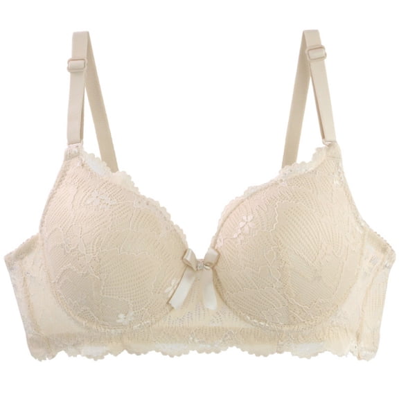 Womens Lace Mesh Sheer Supportive Underwire Everyday Bras Floral Lace Bra V Neck Support Adjustable Strap T-Shirt Bras